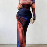 Lumière | Gradient Flow Maxi Dress