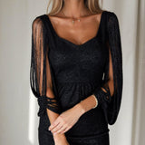 Penelope | Sequin Fringe Evening Dress