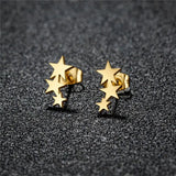 Stellar Heart | Geometric Stud Earrings