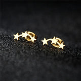 Stellar Heart | Geometric Stud Earrings