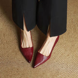Cavelle | Leather Kitten Heel Pumps Refined Timeless Elegance