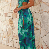 Danielle | Asymmetrical Cutout Maxi Dress