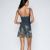 Cordelia | Celestial Embellished Mini Dress