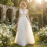 Nadina Étoile | Floral Lace Wedding Guest Maxi Dress