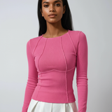 Eloria | Fitted Ribbed Long Sleeve Top