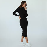 Eline | Elegant Collar Midi Dress