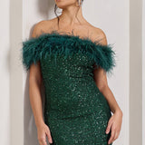Celeste | Glitter Figure-Hugging Mini Dress