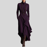 Rosaline | Draped Long Sleeve Maxi Dress