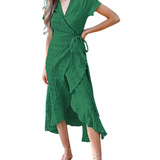 Lionie Roselle | Floral Wrap Maxi Summer Dress