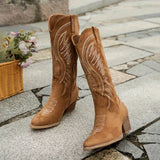 Sorevina | Suede Cowboy Boots Elevated Western Elegance