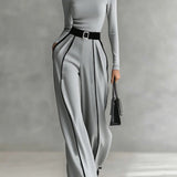 Madison | Belted Turtleneck Two Piece Set