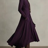 Rosaline | Draped Long Sleeve Maxi Dress