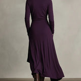 Rosaline | Draped Long Sleeve Maxi Dress