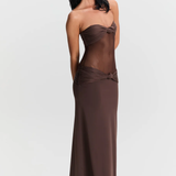 Nyx | Sheer Twist Strapless Maxi Dress