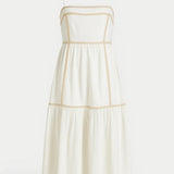 Lunara Belle | Strapless Layered Maxi Summer Dress
