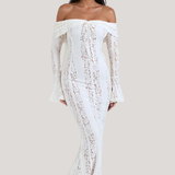 Natas | Lace Off Shoulder Maxi Gown