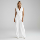 Belara | Sleeveless V Neck Jumpsuit Full Length