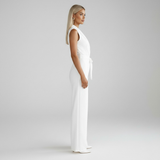 Belara | Sleeveless V Neck Jumpsuit Full Length