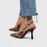 Naomi | Leopard Slingback Stiletto Heels