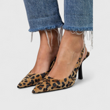 Naomi | Leopard Slingback Stiletto Heels