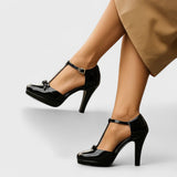 Celmara | Comfort Block Heel Slip On Heels