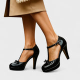 Celmara | Comfort Block Heel Slip On Heels