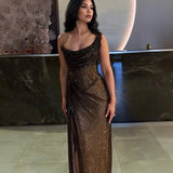 Glamour Éclipse | Sequin Slit Bodycon Maxi Dress
