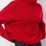 Rouge Comfort | Oversized Turtleneck Knit Sweater