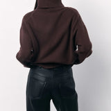 Rouge Comfort | Oversized Turtleneck Knit Sweater