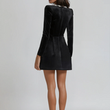 Velora | Velvet Square Neck Mini Dress