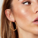 Élan Curve | Polished Hoop Earrings