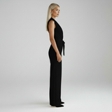 Belara | Sleeveless V Neck Jumpsuit Full Length