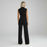 Belara | Sleeveless V Neck Jumpsuit Full Length