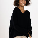 Alina | Relaxed V Neck Knit Sweater
