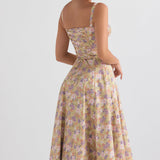 Valerie | Floral Waist Shaper Bustier Dress