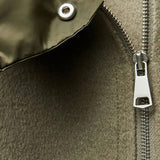 Urban Halo | Oversized Hooded Zip Jacket with Adjustable Hem