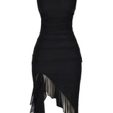Aurélisse Noémie | Mesh Wedding Guest Midi Dress