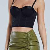 Noctivelle | Mesh Bustier Underwire Structured Top