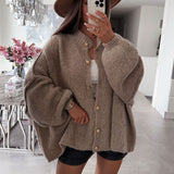 Marielle | Oversized Button Front Knit Cardigan