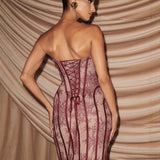 Seraphina Vale | Corset Maxi Evening Dress