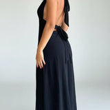 Valeria | Ethereal Halter Maxi Dress