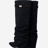 Noirenne | Knee High Boots Hidden Lift Comfort