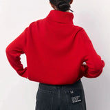 Rouge Comfort | Oversized Turtleneck Knit Sweater