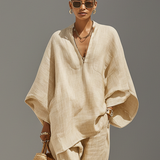 Esmira | Textured Asymmetric Two-Piece Set