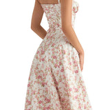 Valerie | Floral Waist Shaper Bustier Dress
