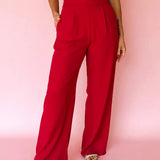 Aveline Marcel | High Waisted Wide Leg Pants