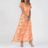 Josephine | Elegant V-Neck Slip Maxi