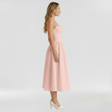 Floravienne | Floral Corset Sleeveless Midi Summer Dress