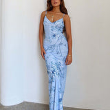 Iris | Floral Print Body Shaper Maxi Dress