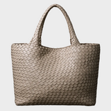 Valmora | Handwoven Leather Tote Spacious Timeless Carryall